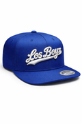 Blue cap with 'Los Boyz' logo on a white background